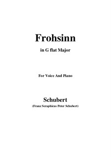 Frohsinn, D.520: G flat Major by Franz Schubert