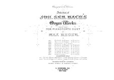 Präludium und Fuge in Es-Dur, BWV 552: Bearbeitung für Klavier , vierhändig by Johann Sebastian Bach