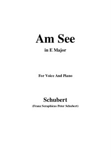 Am See, D.746: E Major by Franz Schubert