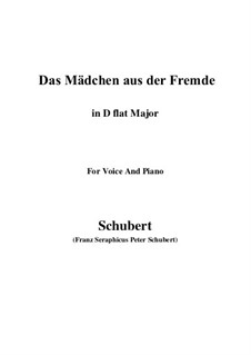 Das Mädchen aus der Fremde, D.252: D flat Major by Franz Schubert