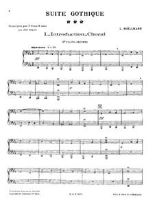 No.4 Toccata: Für zwei Klaviere, achthändig – Stimmen für Klavier II by Léon Boëllmann
