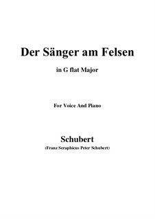 Der Sänger am Felsen, D.482: E flat minor by Franz Schubert