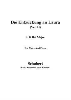 Die Entzückung an Laura, D.390: G flat Major by Franz Schubert