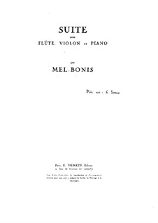 Suite für Flöte, Violine und Klavier: Violinstimme by Mel Bonis