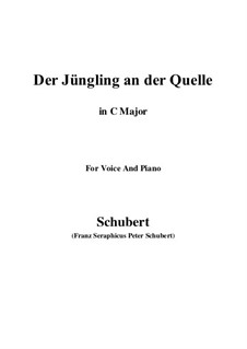 Der Jüngling an der Quelle, D.300: C-Dur by Franz Schubert