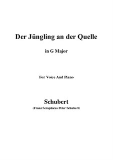 Der Jüngling an der Quelle, D.300: G Major by Franz Schubert