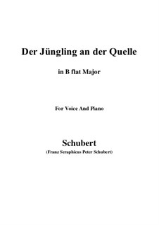 Der Jüngling an der Quelle, D.300: B flat Major by Franz Schubert
