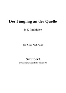 Der Jüngling an der Quelle, D.300: G flat Major by Franz Schubert