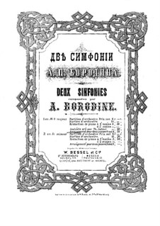 Sinfonie Nr.1 in Es-Dur: Version für zwei Klaviere, vierhändig by Alexander Porfiryevich Borodin