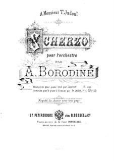 Scherzo in As-Dur: Für Klavier, vierhändig by Alexander Porfiryevich Borodin