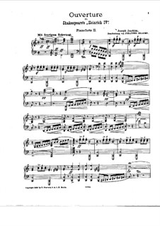 Ouvertüre zu Shakspeare's 'Heinrich IV', Op.7: Klavierstimme II by Joseph Joachim