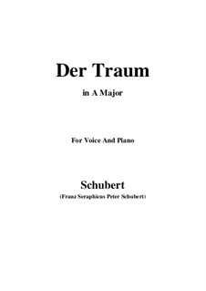 Der Traum, D.213 Op.172 No.1: A-Dur by Franz Schubert