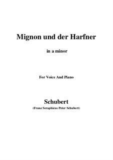 Mignon und der Harfner (duet): A minor by Franz Schubert