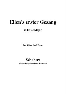 Ellen's Gesang I, D.837 Op.52 No.1: Für Stimme und Klavier (E Flat Major) by Franz Schubert