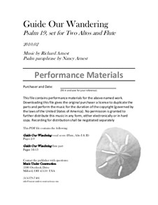 Guide Our Wandering: Performance pack by Richard Arnest