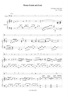 Wenn Friede mit Gott: Für Cello und Klavier by Philip Paul Bliss