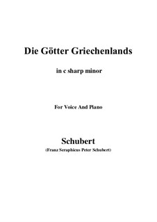Die Götter Griechenlands, D.677: C sharp minor by Franz Schubert