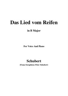 Das Lied vom Reifen, D.532: B Major by Franz Schubert