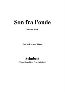 Son fra l'onde: E minor by Franz Schubert