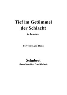 Tief im Getümmel der Schlacht: B minor by Franz Schubert