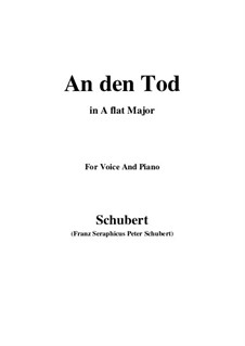 An den Tod, D.518: A flat Major by Franz Schubert