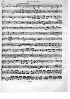 Drei Streichquartette, Op.16: Violinstimme II by Federigo Fiorillo