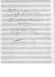 Sechs Flöte Duette: Sechs Flöte Duette by Johann Christian Fischer
