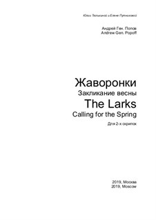 The Larks. Calling for the Spring: The Larks. Calling for the Spring by Andrej Popow