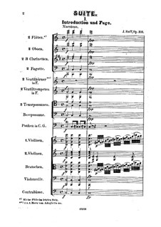 Orchestersuite in C-Dur, Op.101: Introduktion und Fuge, Menuett by Joachim Raff