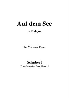 Auf dem See, D.543 Op.92 No.2: E Major by Franz Schubert