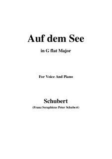 Auf dem See, D.543 Op.92 No.2: G flat Major by Franz Schubert