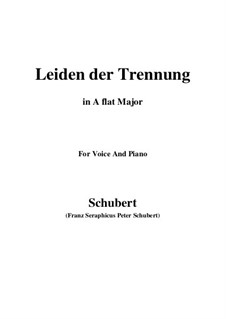 Leiden der Trennung, D.509: A flat Major by Franz Schubert