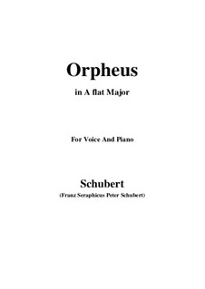 Lied des Orpheus, D.474: A flat Major by Franz Schubert