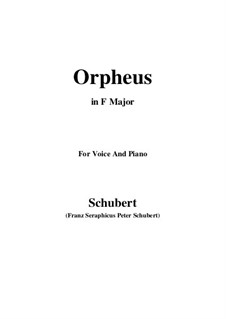 Lied des Orpheus, D.474: F-Dur by Franz Schubert