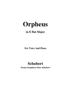 Lied des Orpheus, D.474: E flat Major by Franz Schubert