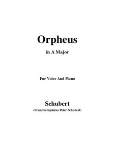 Lied des Orpheus, D.474: A-Dur by Franz Schubert