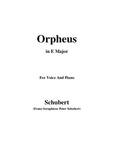 Lied des Orpheus, D.474: E Major by Franz Schubert