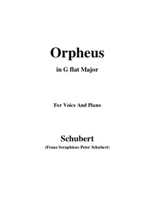 Lied des Orpheus, D.474: G flat Major by Franz Schubert