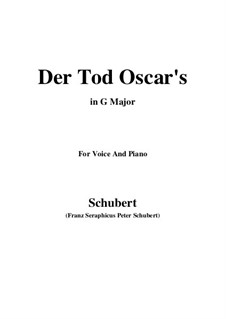Der Tod Oscars, D.375: G Major by Franz Schubert