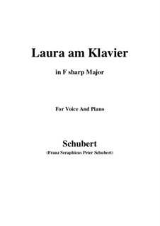 Laura am Klavier, D.388: First version (F sharp Major) by Franz Schubert