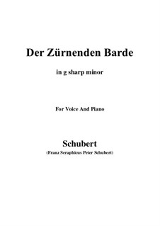 Der zürnende Barde, D.785: G sharp minor by Franz Schubert