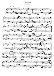 Präludium und Fuge Nr.24 in h-Moll, BWV 869: Für Klavier by Johann Sebastian Bach
