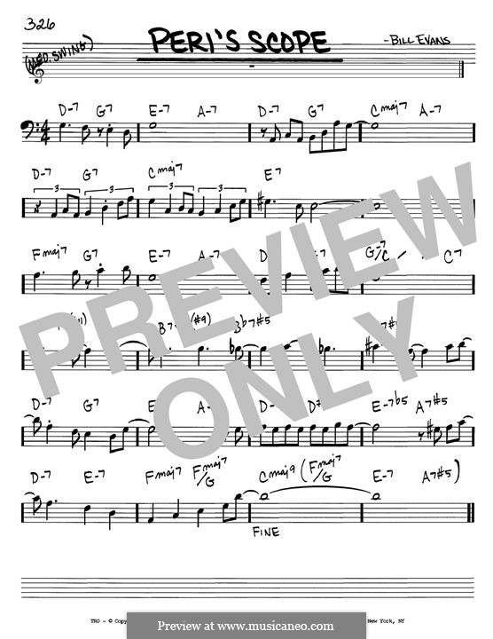 Peri's Scope: Für Bassgitarre by Bill Evans
