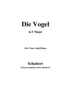 Die Vögel, D.691: F-Dur by Franz Schubert