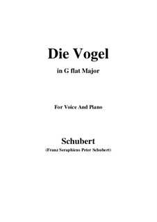 Die Vögel, D.691: G flat Major by Franz Schubert