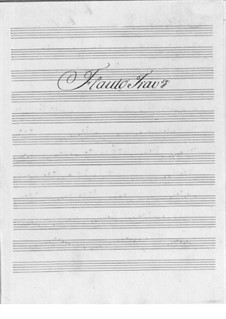 Konzert für Flöte und Orchester Nr.3 in F-Dur: Stimmen by Friedrich Hartmann Graf