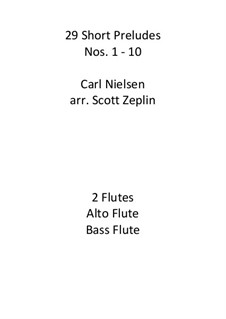 29 Short Preludes, Op.51: 29 Short Preludes by Carl Nielsen