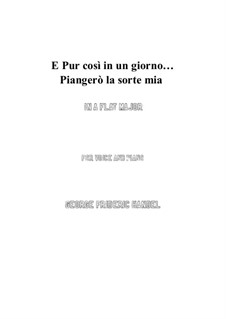 Julius Cäsar, HWV 17: Piangerò la sorte mia (A flat Major) by Georg Friedrich Händel