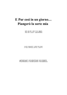 Julius Cäsar, HWV 17: Piangerò la sorte mia (D flat Major) by Georg Friedrich Händel