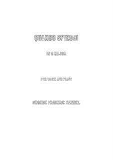 Orlando, HWV 31: Quando spieghi (G Major) by Georg Friedrich Händel